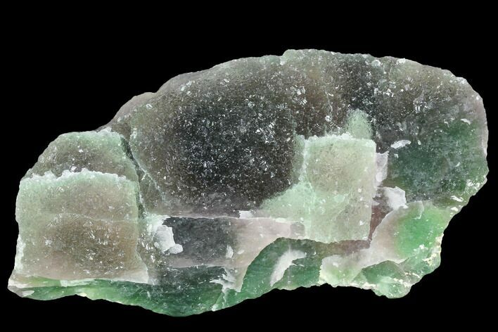 Botryoidal Green-Purple Fluorite Crystal Cluster - China #99069